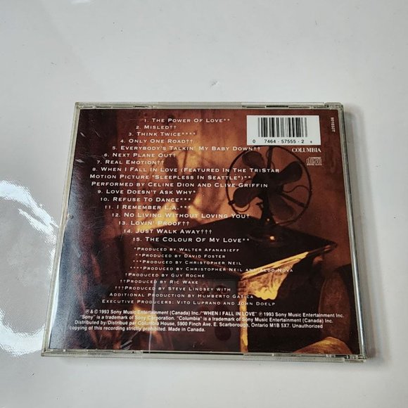 Celine Dion : The Colour Of My Love (1993) Audio Disc Music Album CD - Picture 2 of 2